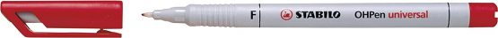 OHP Pen - STABILO OHP Pen Soluble Fine Box of 10 Red - Image 2