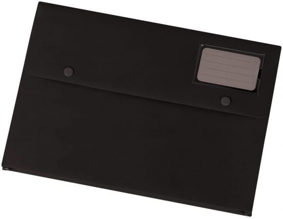 5 Star Document Wallet Polypropylene A4 Black [Pack of 3]