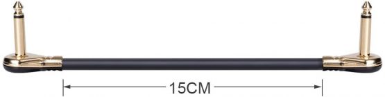 Donner Guitar Patch Cables Right Angle, 6 Inch Effect Pedal Cords 1/4 Instrument Cables for Guitar Bass Effects Pedals 6 Pack - Image 4