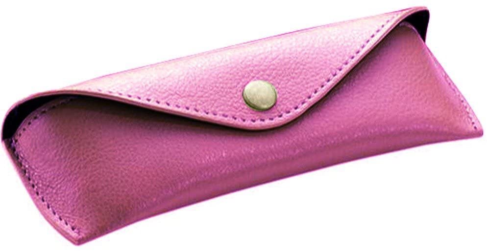 Alassio Glasses - Genuine Leather Case, Small, Approx. 16 x 5.5 x 3 cm Pocket Organiser - Pink, 16 cm