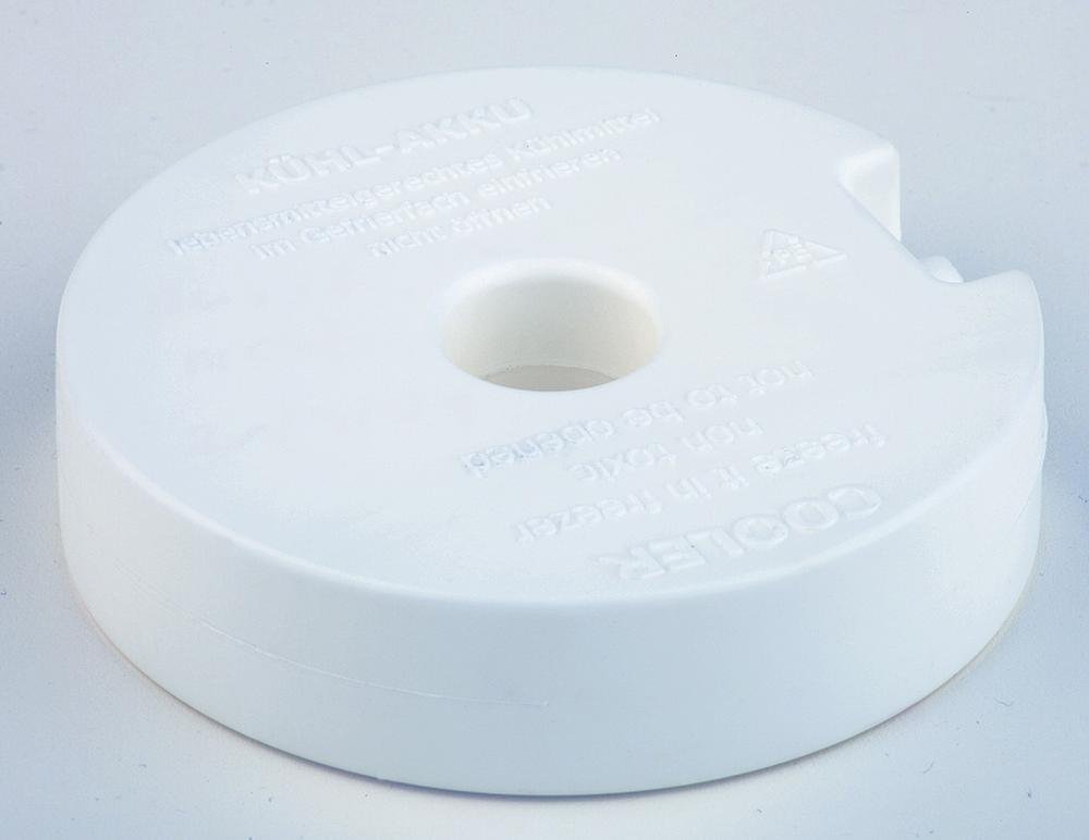 APS Ice Pack Cooling Element White Round Plastic Cooler 10.5 x 10.5 cm Filled with Coolant, Non Toxic