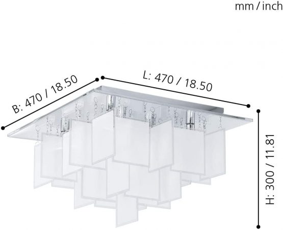 Condrad 8 Light Semi-Flush Ceiling Light - Image 3