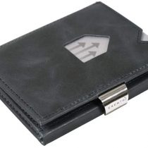 EXENTRI Leather Trifold Wallet - RFID Blocking w/Stainless Steel Locking Clip