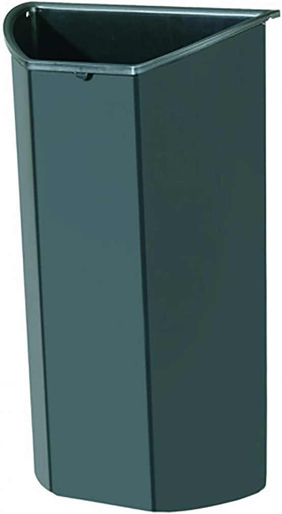 Exacompta Topline Semi-Circle Eco-Insert for the Waste Paper Bin to Enable Recyclable Materials to be Sorted, 222 x 111 x 352 mm in size, Anthracite Grey