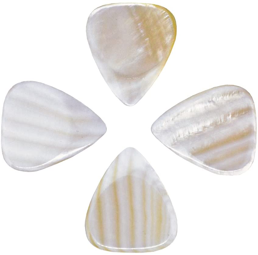 Shell Tones - Freshwater Mop - Individual Plectrum, Natural, 30 x 26 x 2.5 millimeter - Image 2