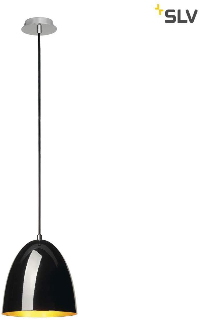 SLV Pendant Light para Cone 20 / Living-Room lamp, Indoor Lighting, Dining Room Drop Light, LED, Ceiling Light / E27 60W Gold