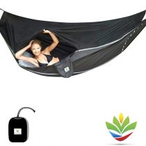 Hammock Bliss Sky Bed Bug Free - Insect Free Hanging Tent That Hangs Like A Hammock But Sleeps Like A Bed - Unique Asymmetrical Design Creates An Amazing Lay Flat Camping Hammock Sleeping Experience