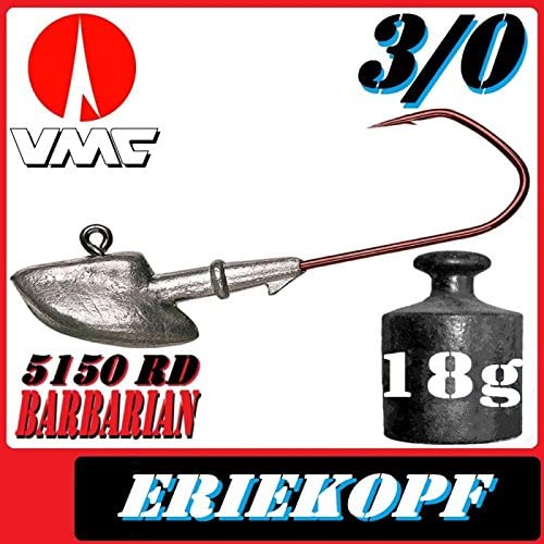VMC Jigkopfhaken Jig Head Series Head 3/0 18 g Jig Hooks VMC Barbarian 5150 RD/Pack Set