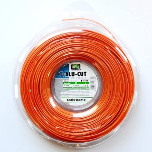Ratioparts ALU-Cut Professional Nylon Thread Round Diameter 1.6 mm x 210 m Orange