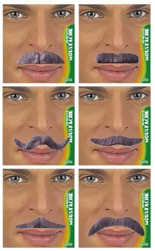 Widmann WID082308 Moustaches Multi-Coloured, Multicoloured, standard size - Image 3