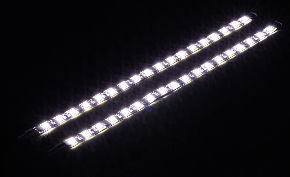 Ubanner LED Light Strip Computer Lighting White, Magnetic, Molex Connector, 2pcs LED Strip for PC Case Lighting Kits - Image 3
