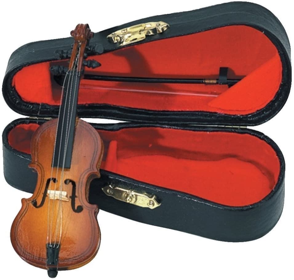 GEWA Miniaturinstrument Cello mit Bogen im Etui, ca. 11 cm