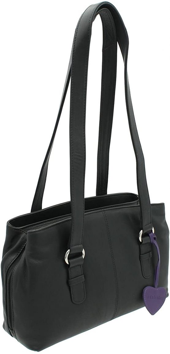 Mala Leather ANISHKA Collection Triple Zip Leather Shoulder Bag 758_75