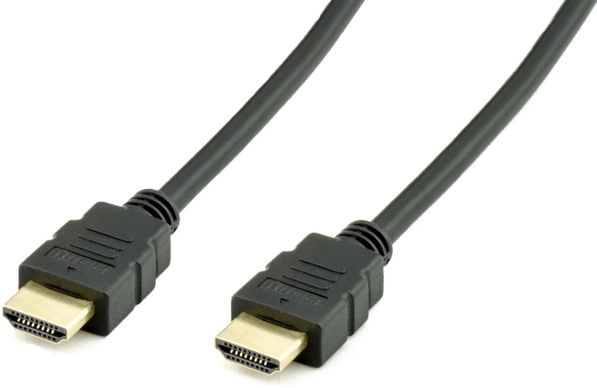 Wired-up HDMI to HDMI Gold Plated Connectors 1.8m Cable v1.4A, Black