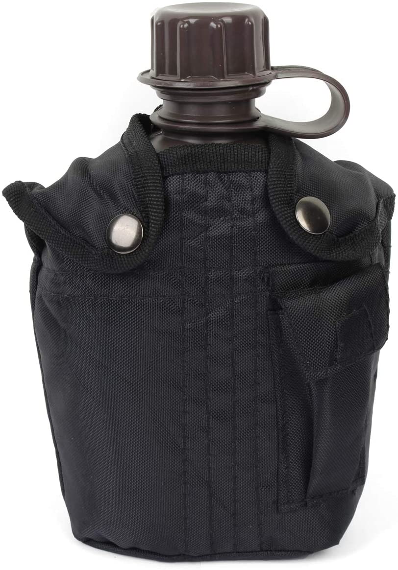 Mil-Tec Unisex - Adult Bottle-14505002 Bottle, Green and Black, One Size, Green-and-black, 1000 ml