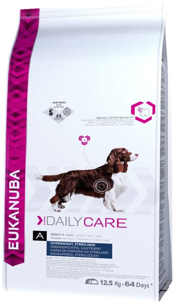 Eukanuba Dry Dog Food Daily Care Adult for Overweight Dogs with Chicken 12.5 kg, 12.5 kg (Pack of 1)