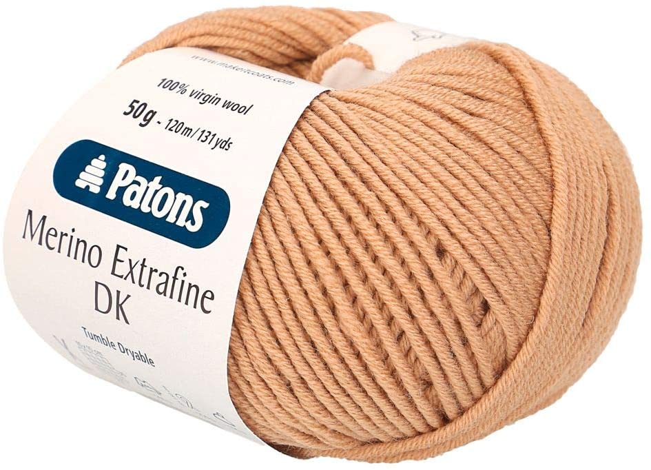 Patons Knitting Yarn, Virgin Wool, Camel, One Size, Camel 105