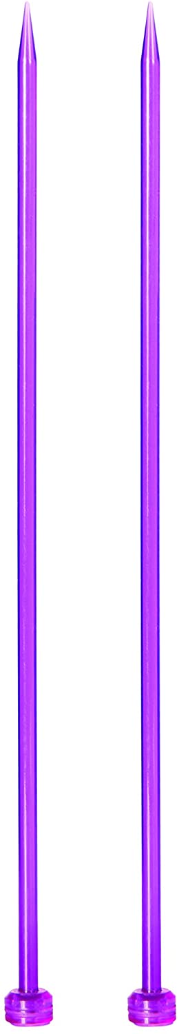 KnitPro Trendz Single Pointed Needles 14" (35cm), Violet, 5.00mm