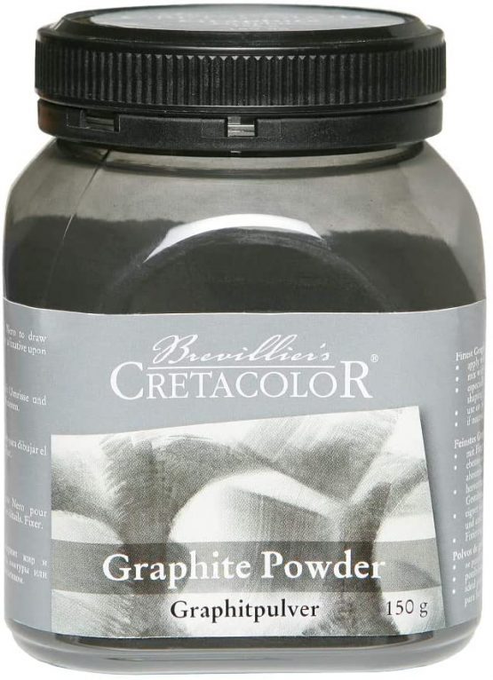 Cretacolor Graphite Powder Jar 150G Black