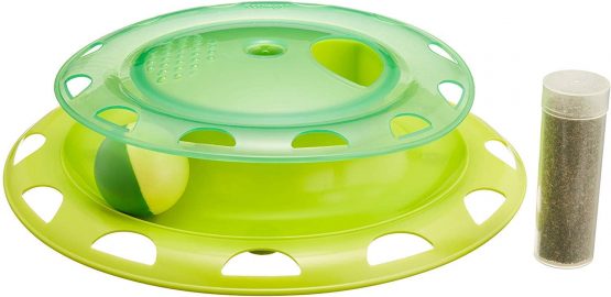 Petstages Catnip Chase Track Green Interactive Cat Toy - Image 2