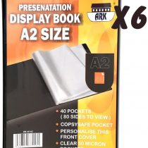 A2 Black Presentation Display Book by Ark (6 x 40 Pockets (Save 20%))