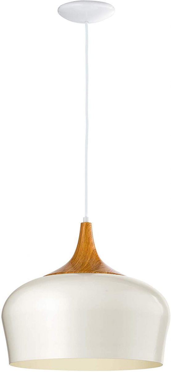 EGLO 95383 Pendant Light Cream Oak - Image 2