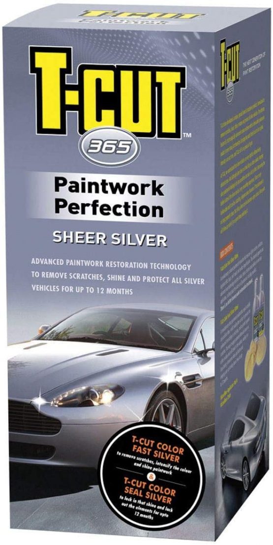 T-Cut Black 365 Kit Car Wax Polish Scratch Remover & Paintwork Sealant 1yr Protection Nanotechnology