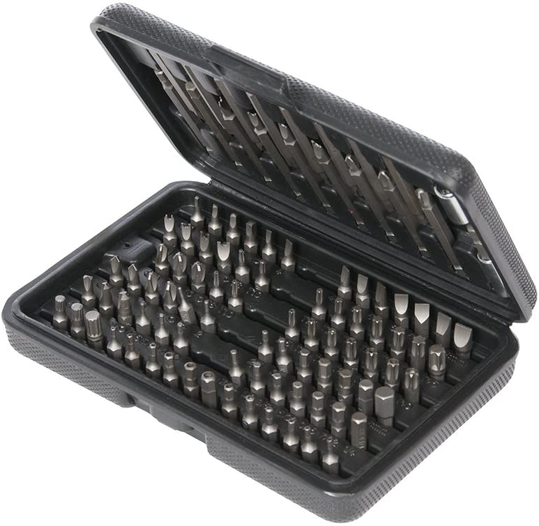 Silverline 633662 Security Bit Set 98pce 1/4" Hex, Multicolored, Variety pack