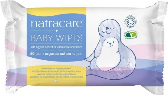 Org Cotton Baby Wipes (50's) - (x 5 Pack)