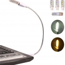 Ebyphan Modern USB LED Lamp, Laptop USB Light, Keyboard Light for Computer, Flexible Gooseneck + Stylish Detachable Lampshade, 4 Mixed USB LED Lights (2 White + 2 Yellow)