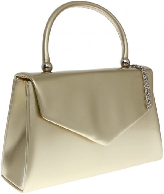 Girly Handbags Patent Clutch Bag Handbag Small Hard Case Ladies - Image 2
