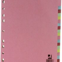 Q Connect A4 20 Part Subject Divider,Multicolour