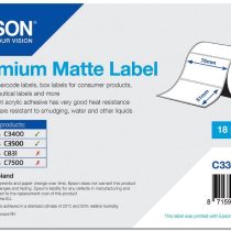 Epson Premium Matte Labels – 76 x 51 mm – 650 Pieces)