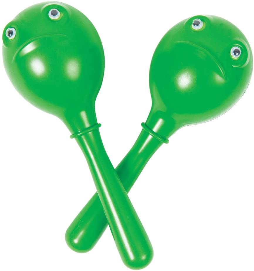 Performance Percussion PP3234 Plastic Maracas - Green Frog