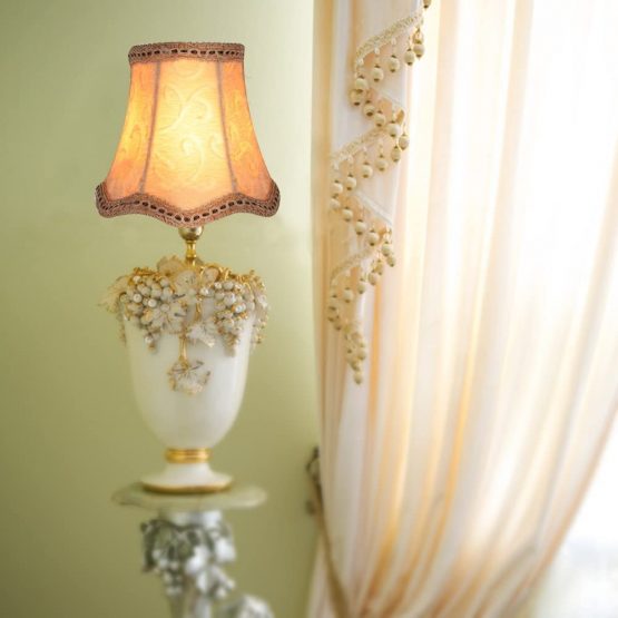 Fuloon Set of 6 Clip On Lamp Shade Kit Little Upright Candle Chandelier Drop Light Lampshade (Yellow, Set of 6) - Image 2