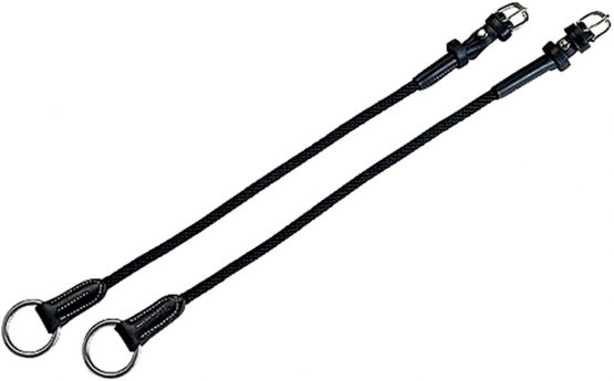 Eric Thomas Unisex's 307900102 Pro Leather/Rope Gag Straps, Black, One Size