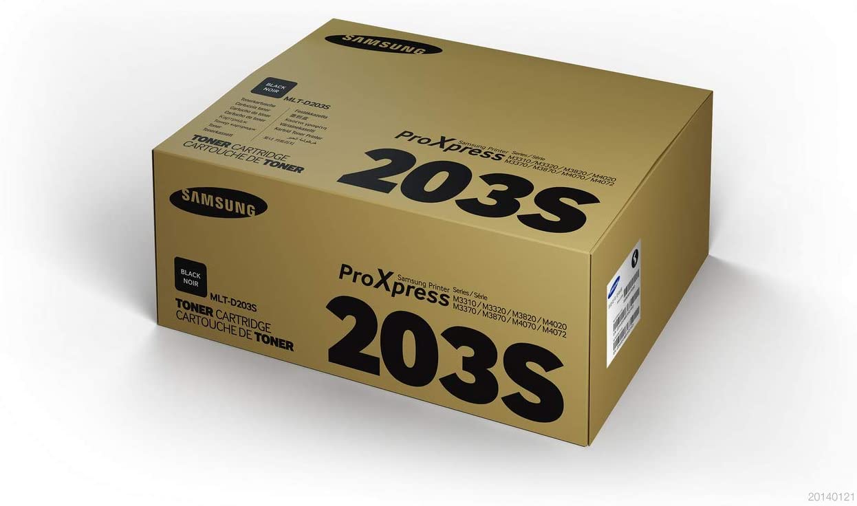 Samsung SU907A MLT-D203S Toner Cartridge, Black, Pack of 1 Standard