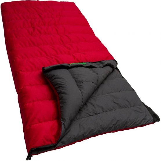 LOWLAND OUTDOOR Ranger Lite Down Sleeping Bag, Red, 210 x 80 cm