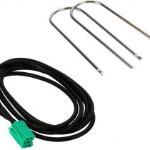 Yesmin AUX Cable for Renault Car Audio Parts, 3.5mm Audio Jack MP3 iPod iPhone 1.5m Aux Input Adapter Cable Lead for Renault Clio Megane Laguna Espace Kangoo Scenic with 2 U Style Release Keys