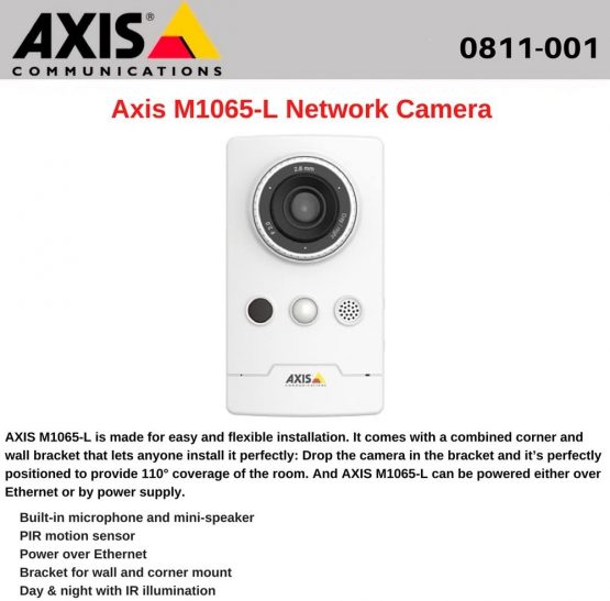 Axis Communications B092679 Network Surveillance Camera, 4.7 W, White