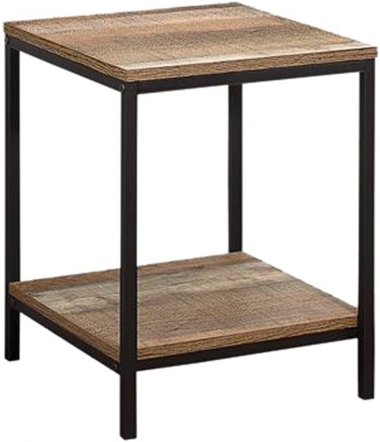 Birlea Urban Lamp Table, Wood, Rustic