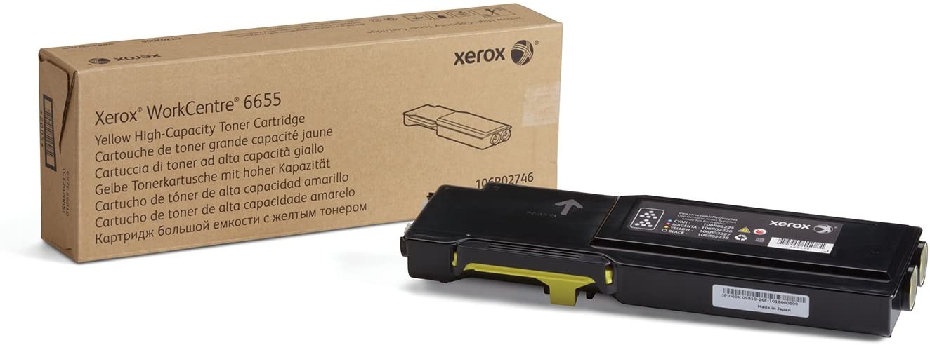 Xerox Workcentre 6655 Yellow High Capacity Toner Cartridge (7,500 Pages) - 106R02746