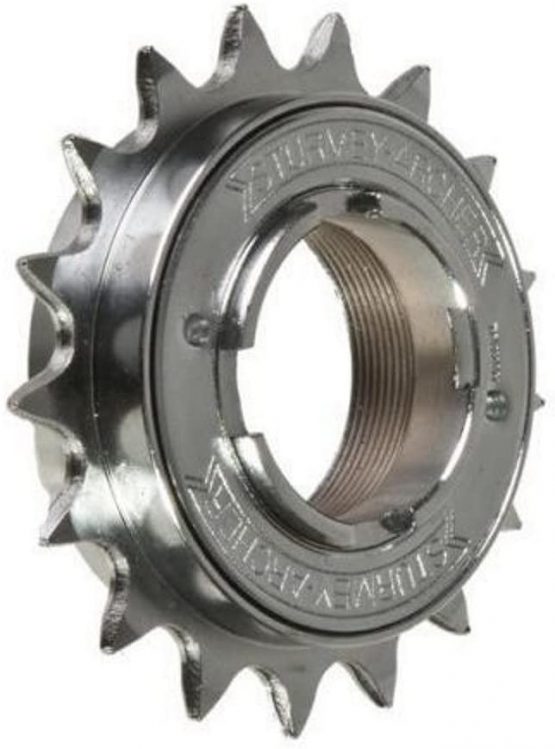 SunRace 20 Teeth Free Wheel for Chain - Chrome, 1/2 x 3/32 Inch