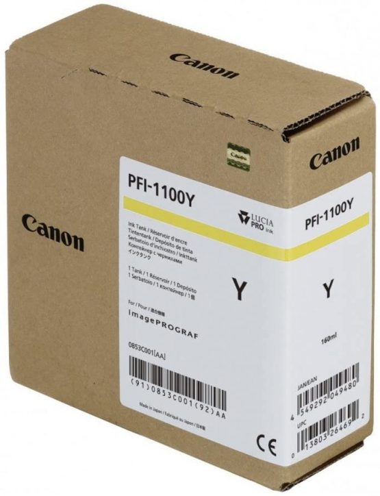 CANON Cartouche Encre PFI-1100 Y Jaune
