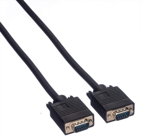 ROLINE VGA cable | Monitor cable with HD D-Sub connector For connection of laptop • Graphics card • Beamer l Black 2m - Image 3