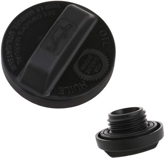Engine Oil Filler Cap Tank Cover Compatible with Civic Fit CR-V Element Pilot Ridgeline Accord Odyssey Acura MDX RL TL RSX 15610-RAA-A01 Black ABS