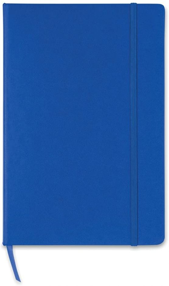 eBuyGB A5 Hardback Squared/Graph Paper Note Book, Blue