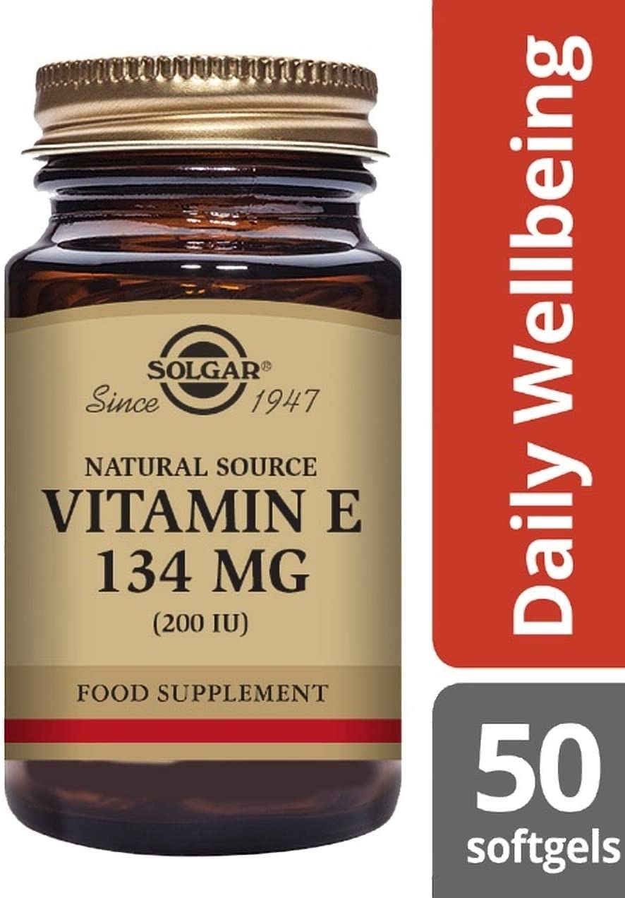 Solgar Natural Source Vitamin E 134 mg (200 IU) Vegetable Softgels - Pack of 50, White - Image 3