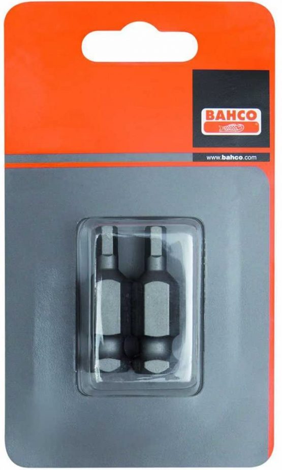 Bahco 74S/H14-2P BH74S/H14-2P H14 Bits for Hex Head Screws, Silver, 7/16-Inch, 35 mm, Set of 2 Pieces