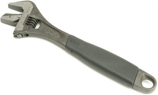 Bahco 9072P Reversible Jaw Black Ergo Adjustable Wrench, 250mm Length